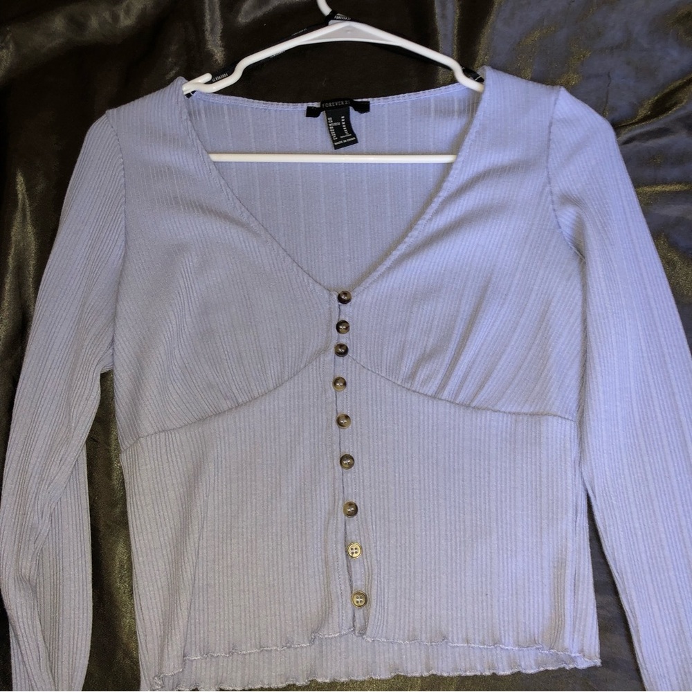 Light Blue Buttoned Long Sleeve Shirt